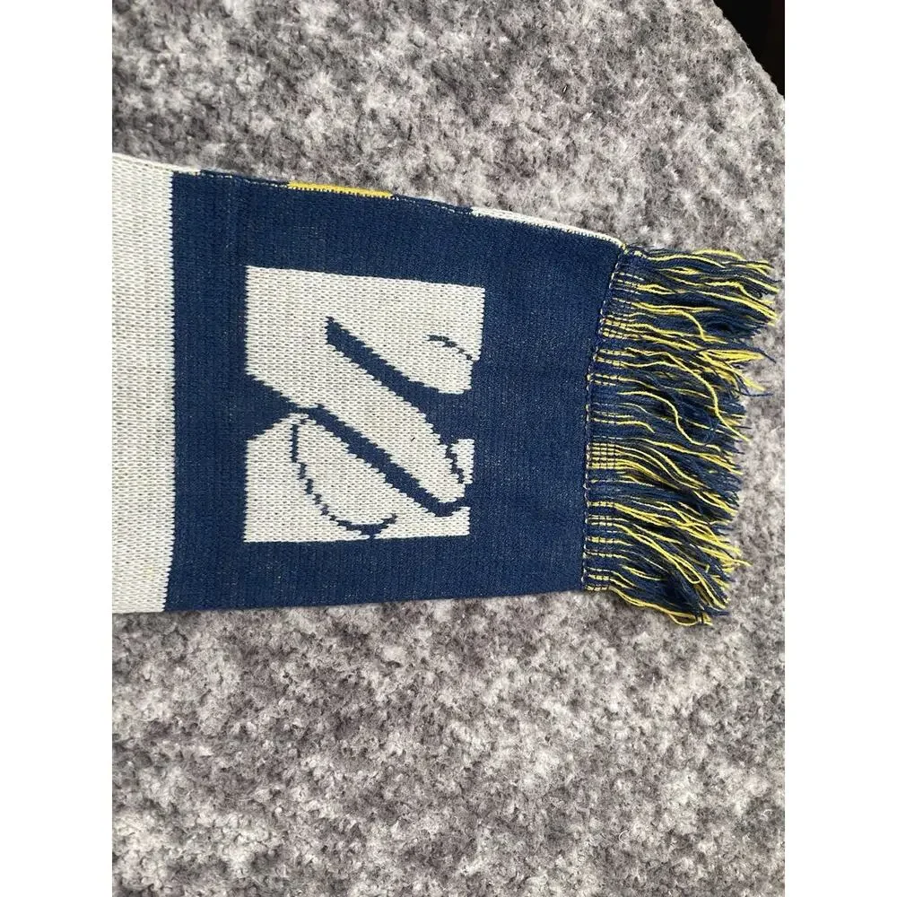 University Of Massachusetts Law School Blue White Yellow Scarf